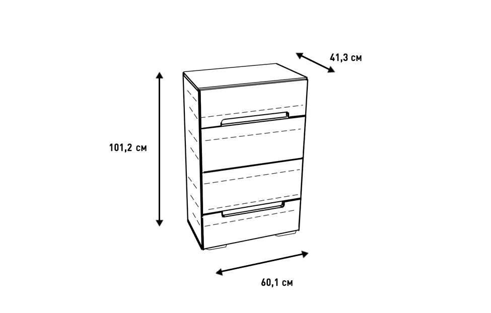 Комоды - изображение №4 "Комод Анри с выдвижными ящиками"  на www.Angstrem-mebel.ru