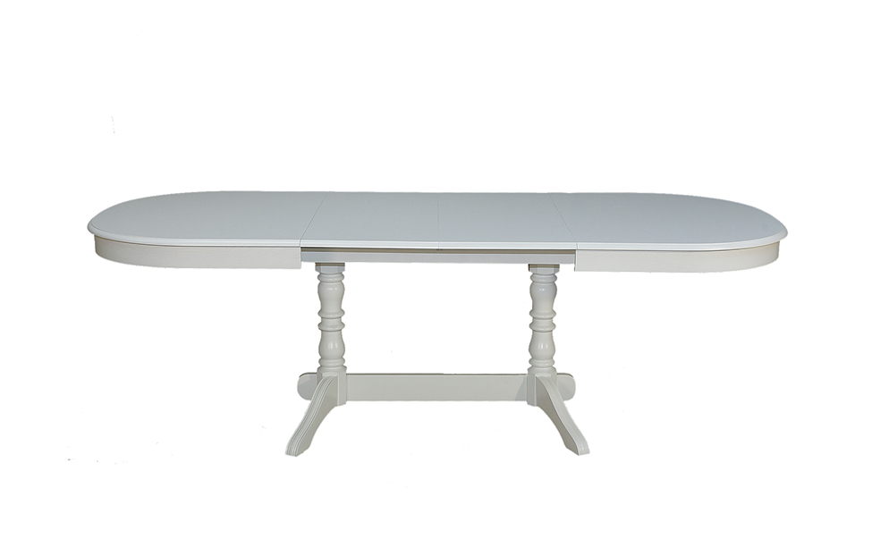 Обеденные столы - изображение №3 "Стол Анкона 3 белый с патиной"  на www.Angstrem-mebel.ru