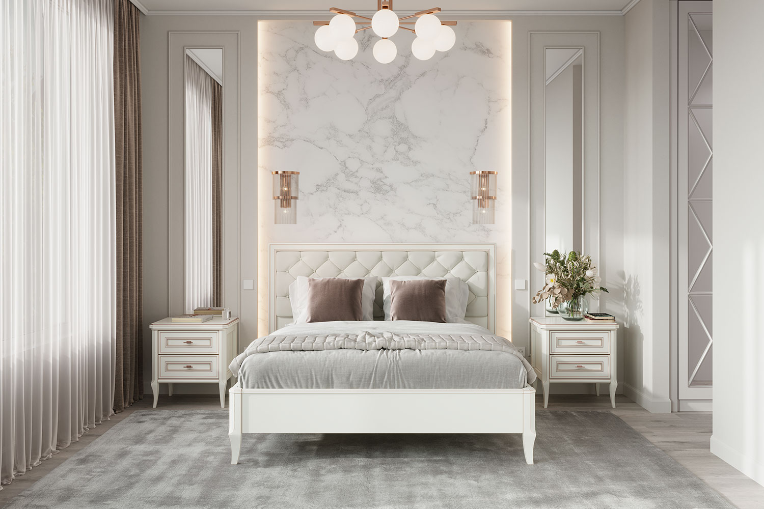 Прикроватные тумбы - изображение №5 "Прикроватная тумба Онтарио с выдвижными ящиками"  на www.Angstrem-mebel.ru