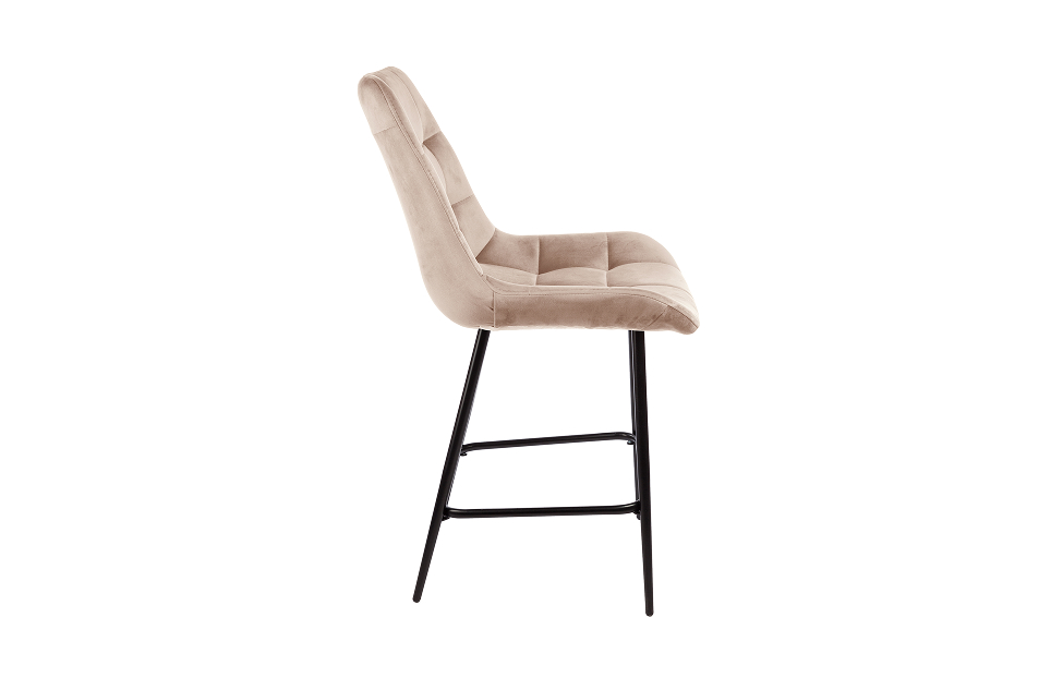 Барные стулья - изображение №5 "Стул полубарный Глейс бежевый / опоры черные"  на www.Angstrem-mebel.ru