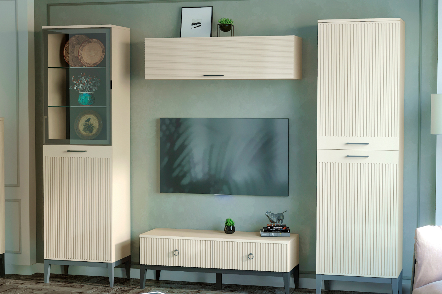 Шкафы-пеналы - изображение №3 "Шкаф Хилтон (правый)"  на www.Angstrem-mebel.ru