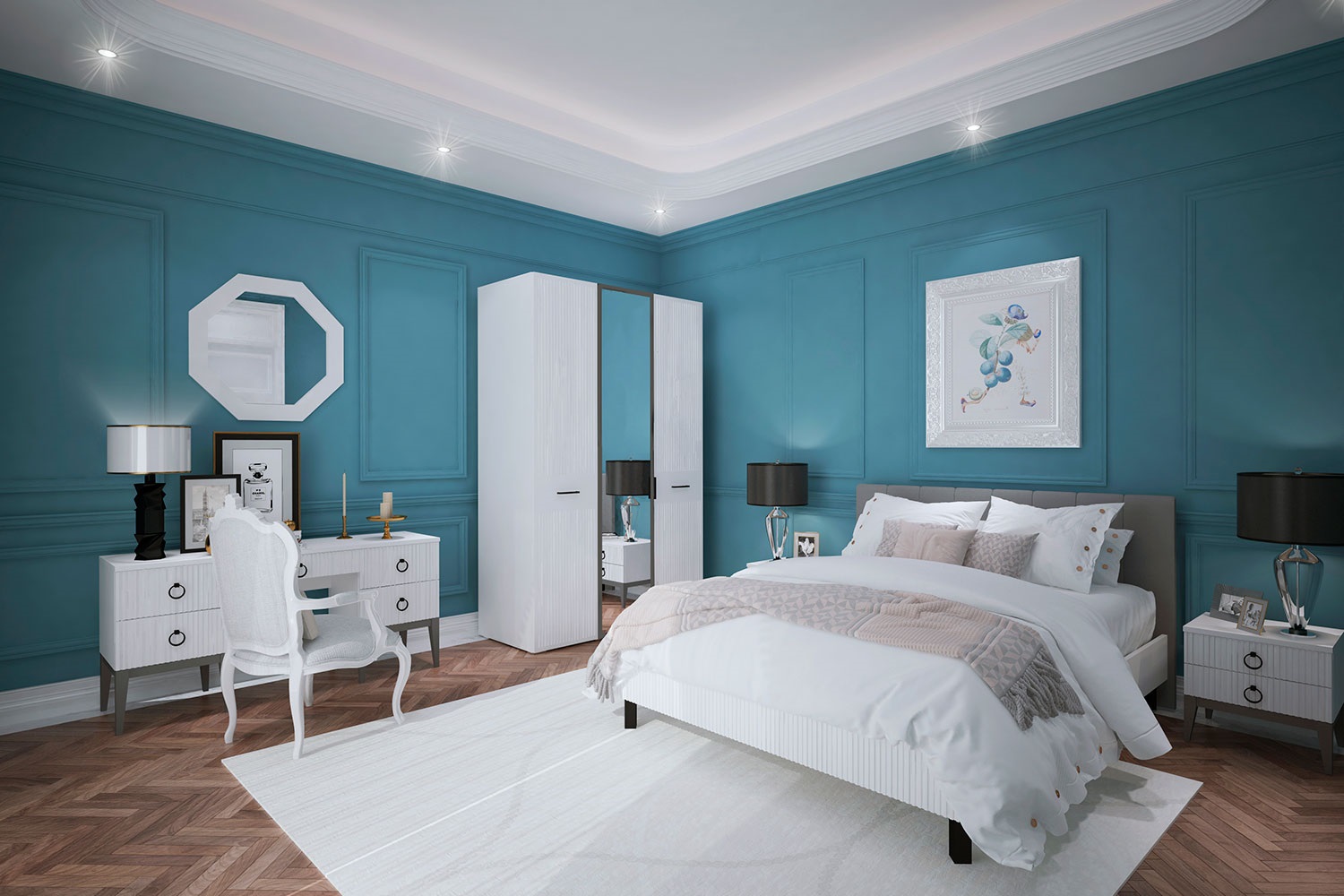 Двуспальные кровати - изображение №4 "Кровать Хилтон 160 х 200"  на www.Angstrem-mebel.ru