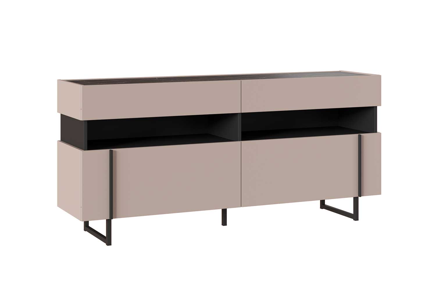 Тумбы под телевизор - изображение №3 "Тумба Милагро под телевизор с выдвижными ящиками"  на www.Angstrem-mebel.ru