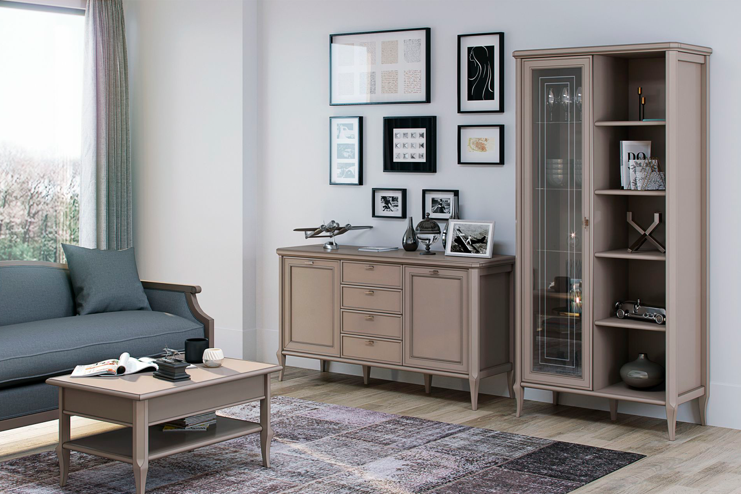 Шкафы-витрины - изображение №5 "Шкаф Онтарио"  на www.Angstrem-mebel.ru