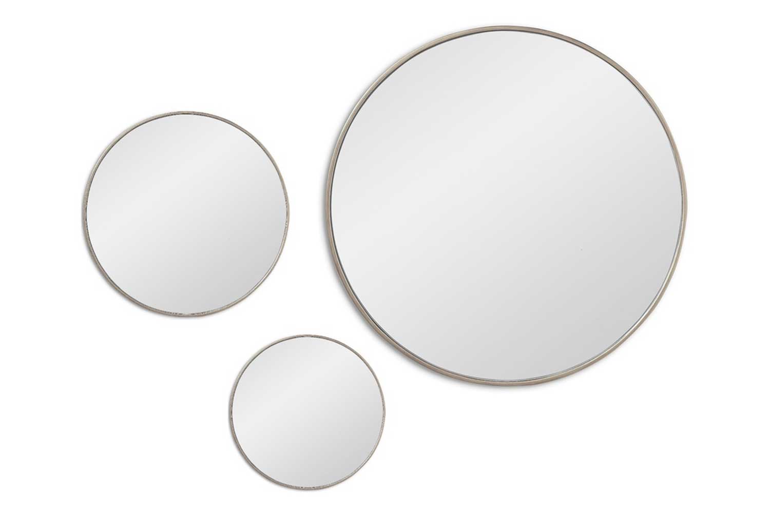 Зеркала - изображение №3 "Сет из 3-х зеркал Jupiter Silver"  на www.Angstrem-mebel.ru