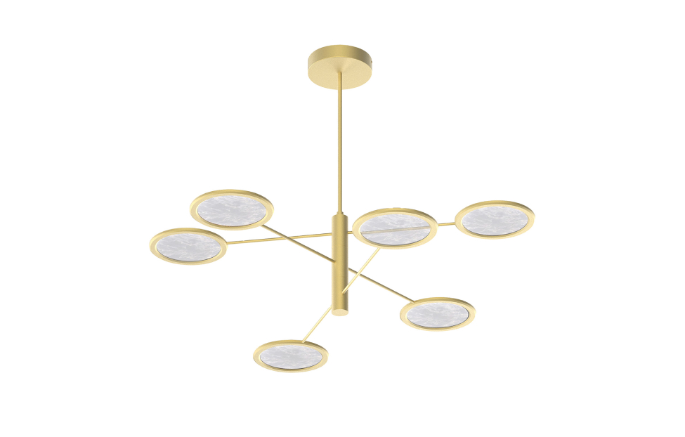 Люстры - изображение №5 "Потолочная люстра Imma (золото) D1200*H770 6*LED*9W"  на www.Angstrem-mebel.ru