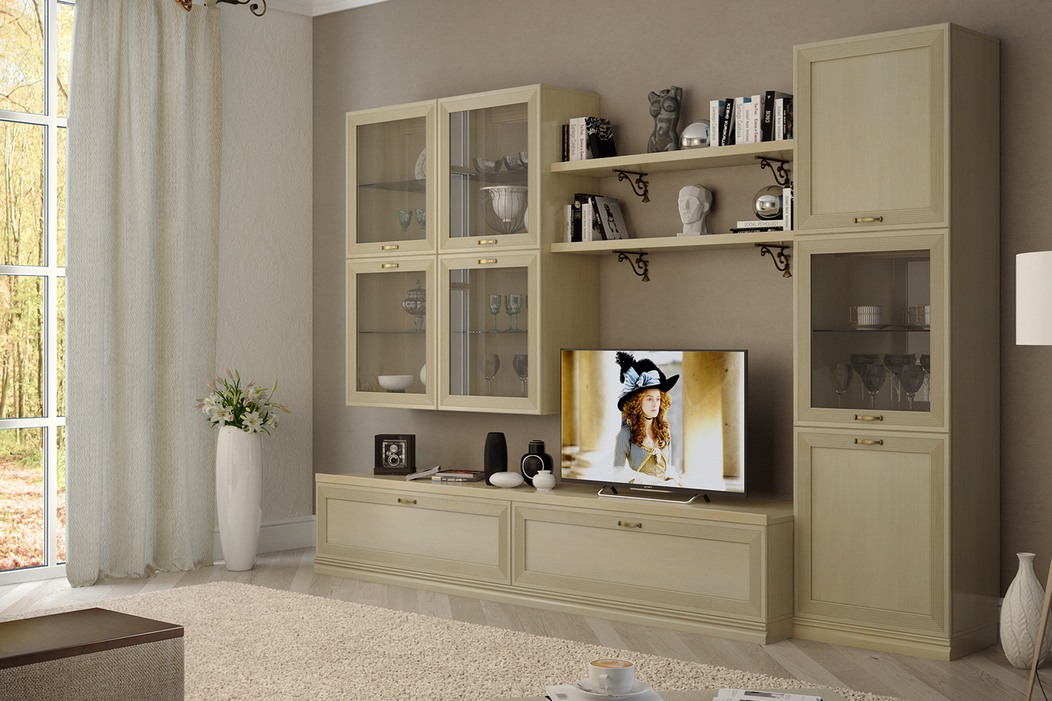 Полки - изображение №4 "Полка навесная Адажио"  на www.Angstrem-mebel.ru