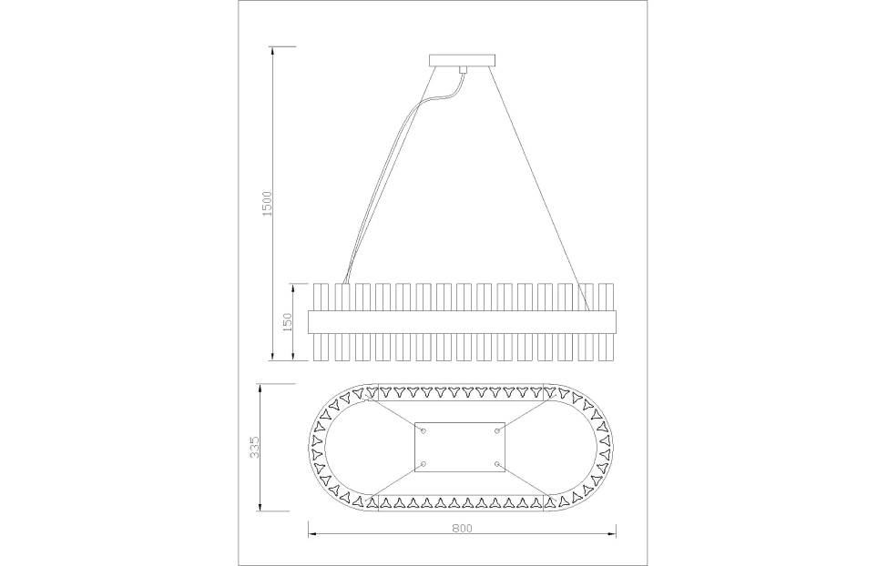 Люстры - изображение №6 "Подвесная люстра Marquis (золото) L800*W335*H150/1500 LED*27W"  на www.Angstrem-mebel.ru