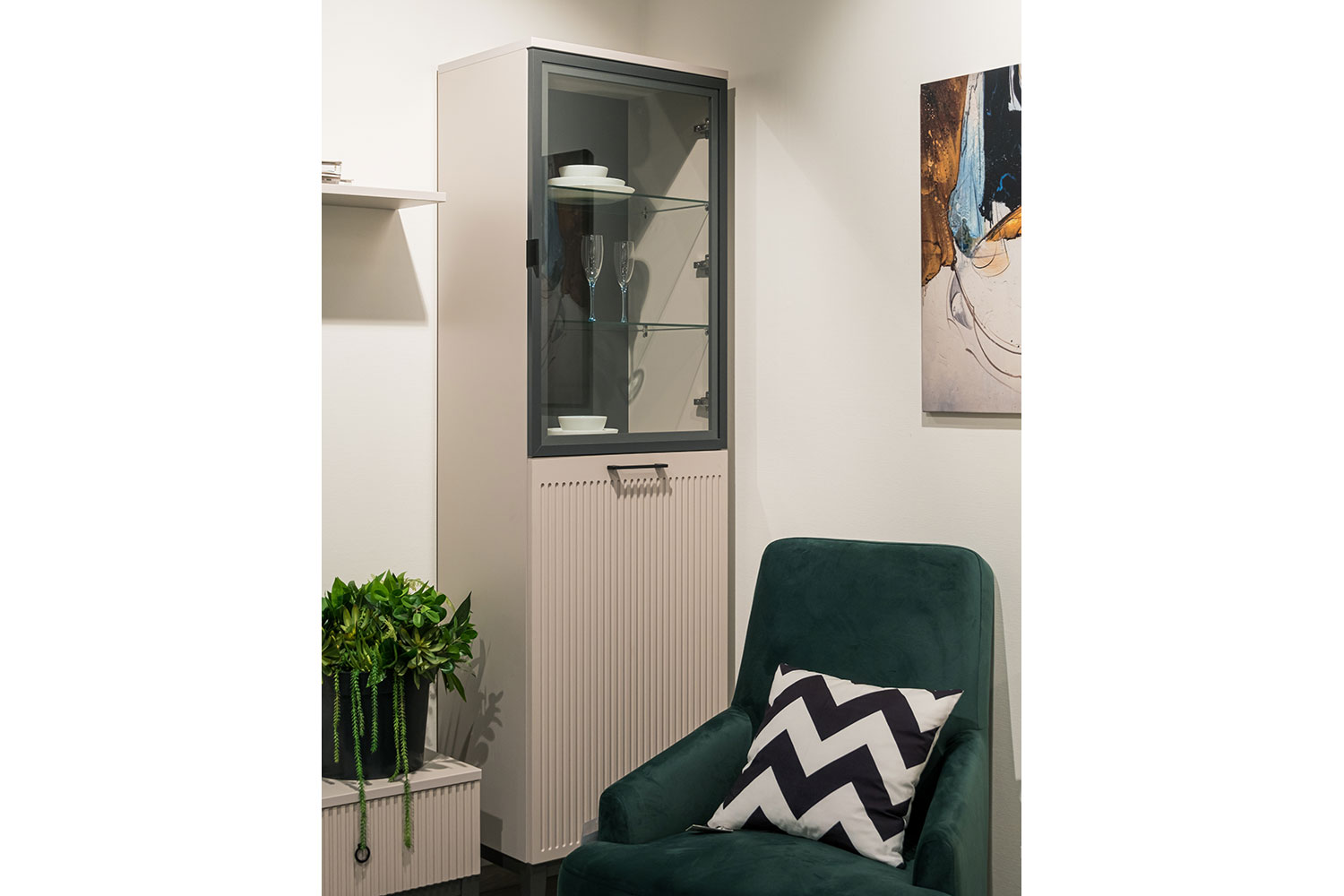 Шкафы-пеналы - изображение №4 "Шкаф Хилтон (правый)"  на www.Angstrem-mebel.ru