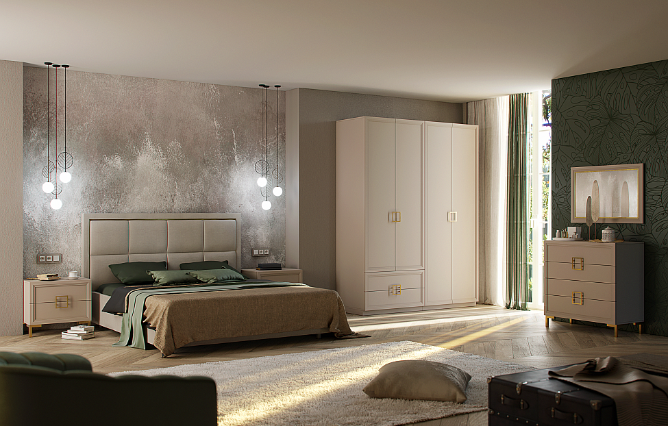 Прикроватные тумбы - изображение №9 "Прикроватная тумба Дольче с выдвижными ящиками"  на www.Angstrem-mebel.ru