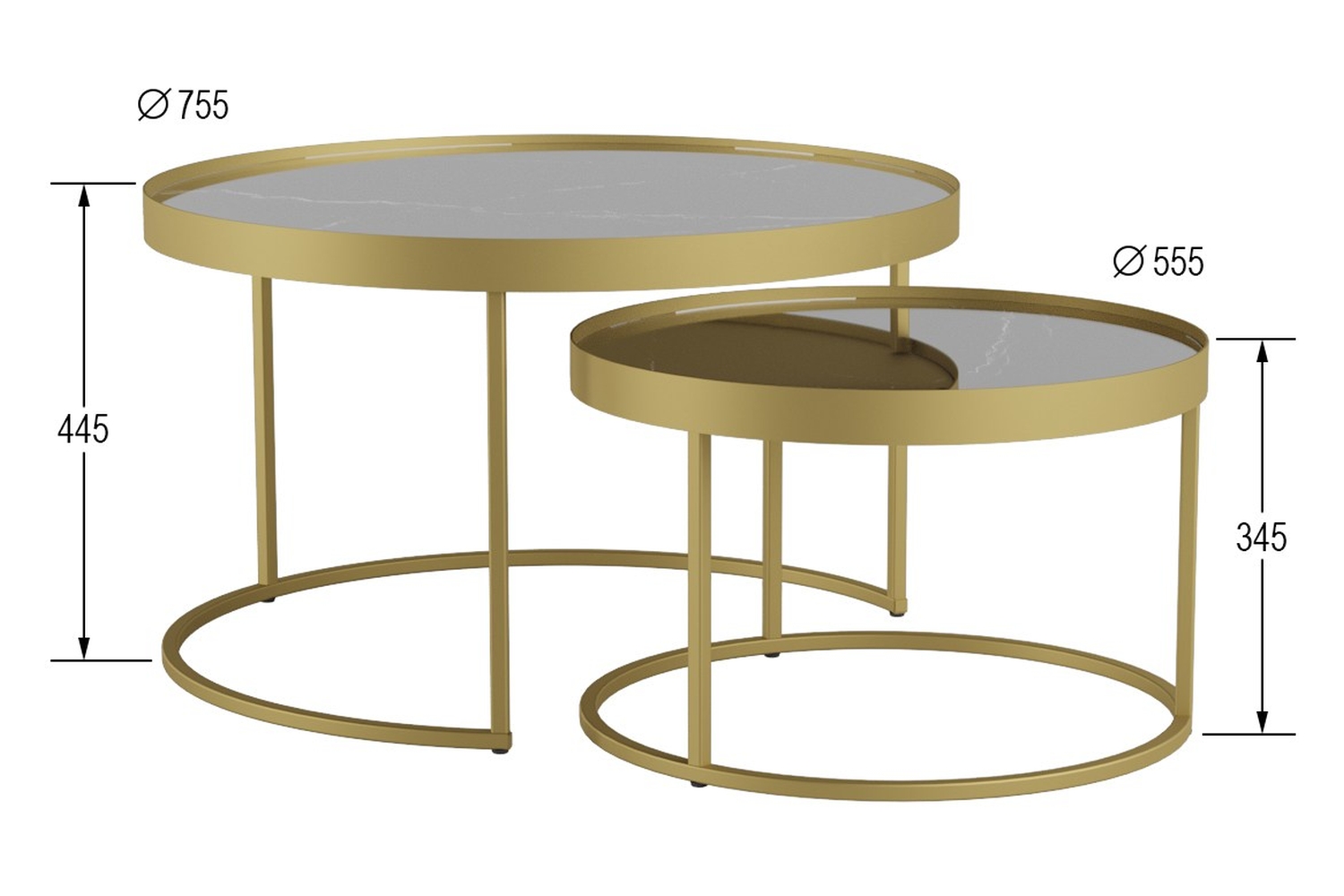 Журнальные столы - изображение №7 "Комплект журнальных столов Джун"  на www.Angstrem-mebel.ru