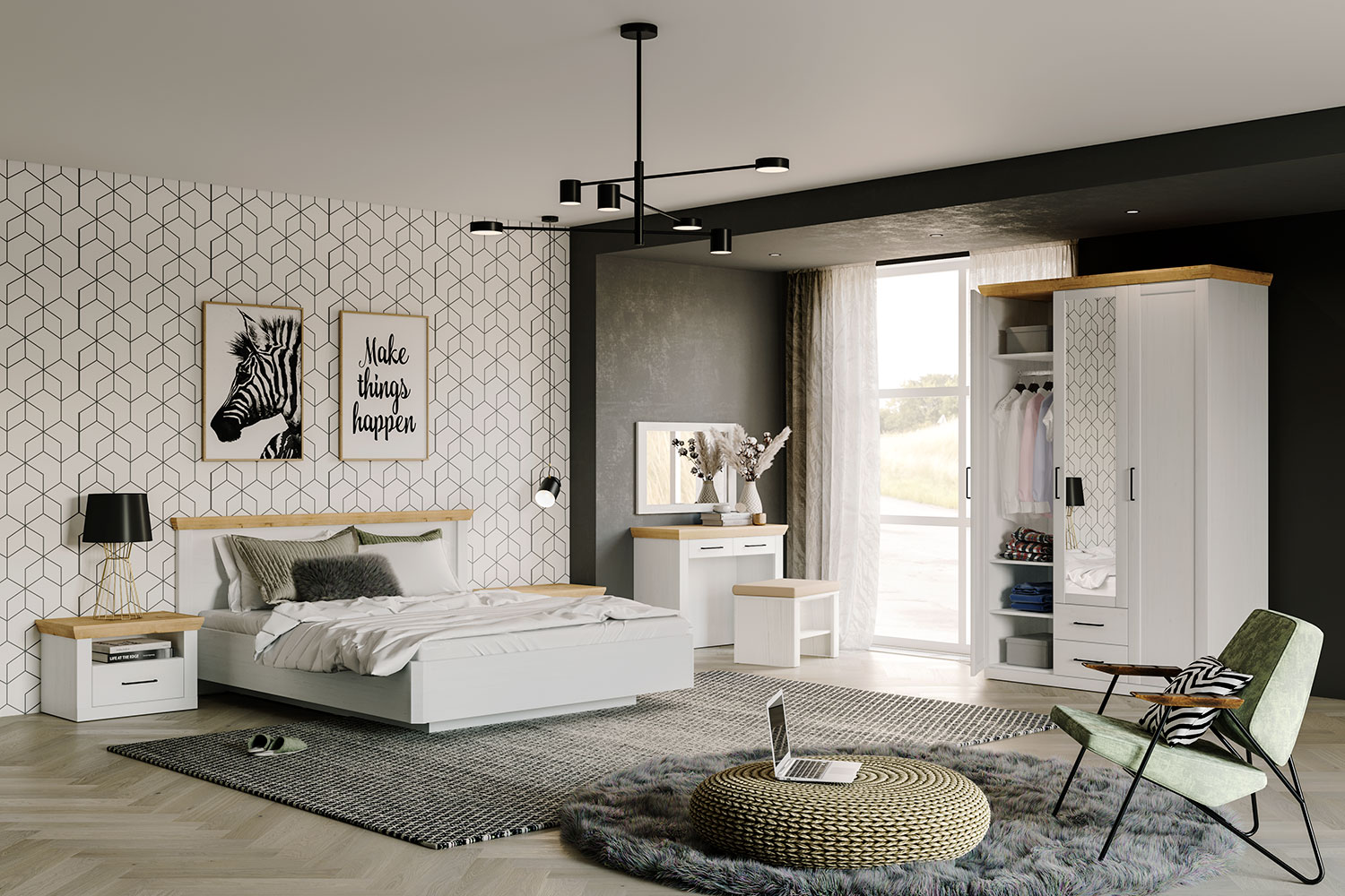 Комбинированные шкафы - изображение №5 "Шкаф для одежды Магнум"  на www.Angstrem-mebel.ru