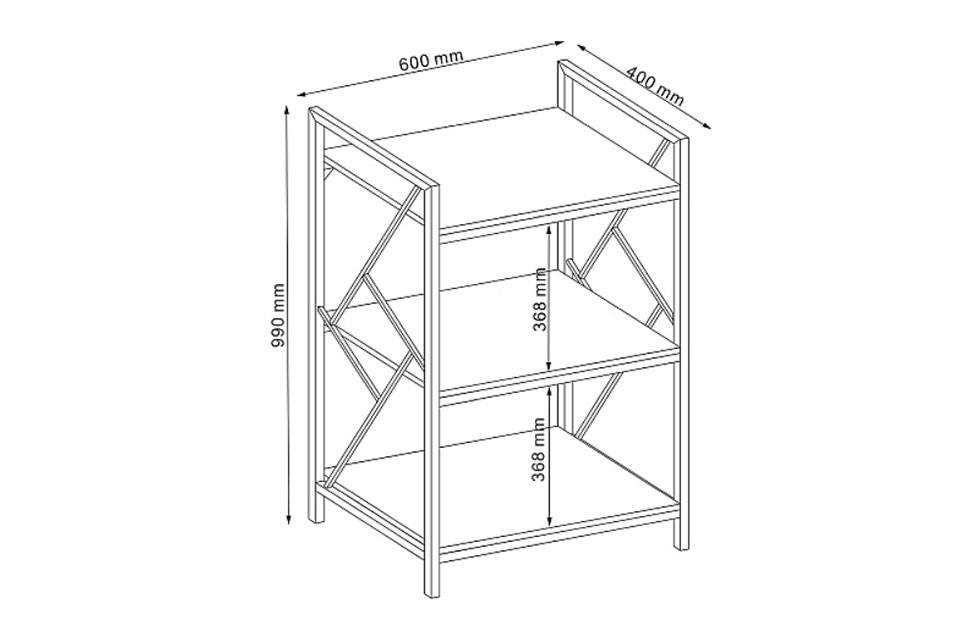 Стеллажи - изображение №3 "Стеллаж TABLO R3 с полками"  на www.Angstrem-mebel.ru