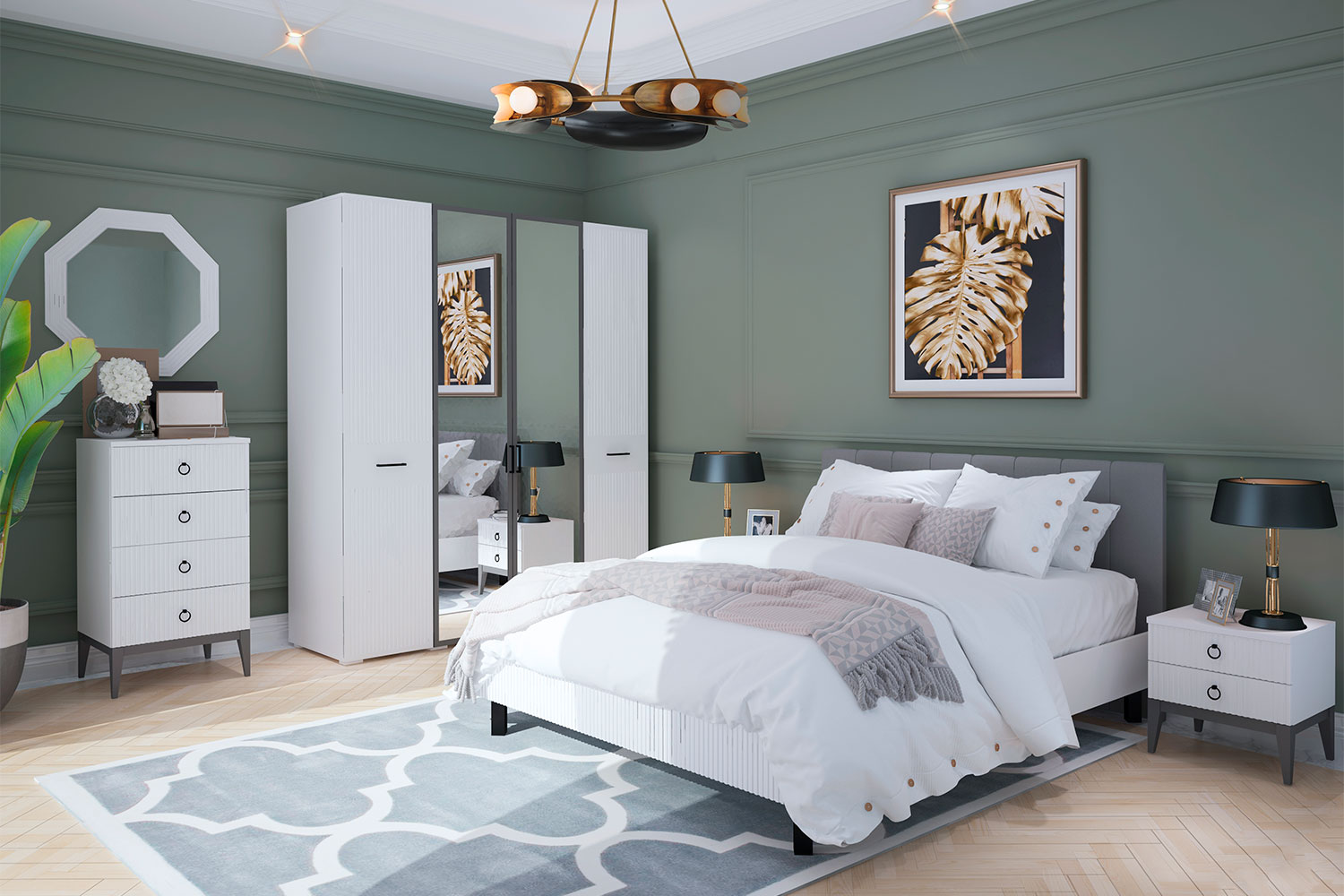 Двуспальные кровати - изображение №5 "Кровать Хилтон 160 х 200"  на www.Angstrem-mebel.ru