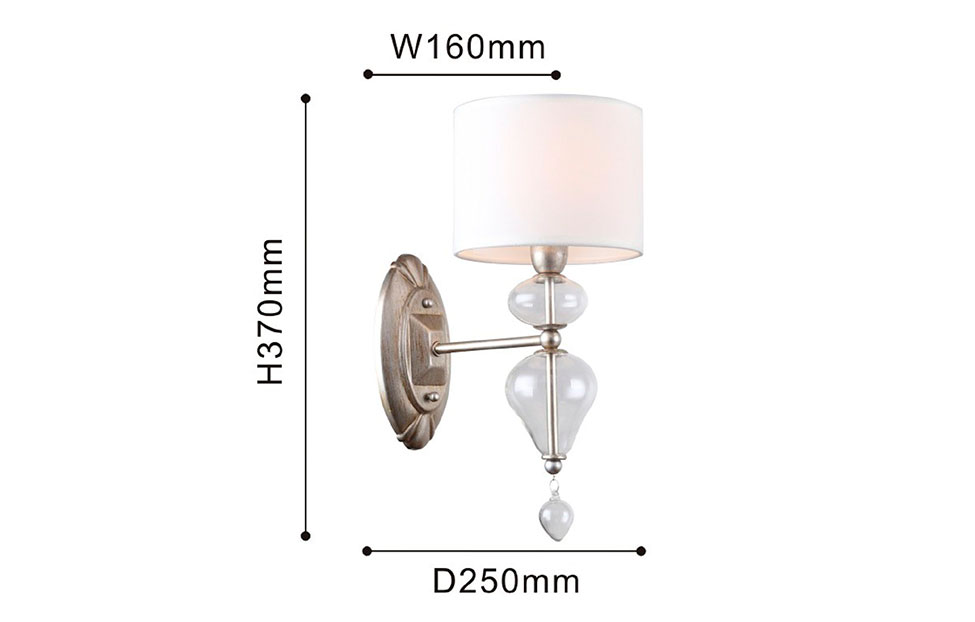 Бра - изображение №7 "Настенный светильник Ironia 2554-1W"  на www.Angstrem-mebel.ru