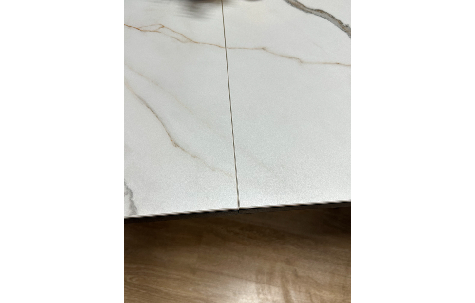 Обеденные столы - изображение №6 "Стол обеденный Стил раздвижной KS1200 черный/керамика мрамор золотой"  на www.Angstrem-mebel.ru