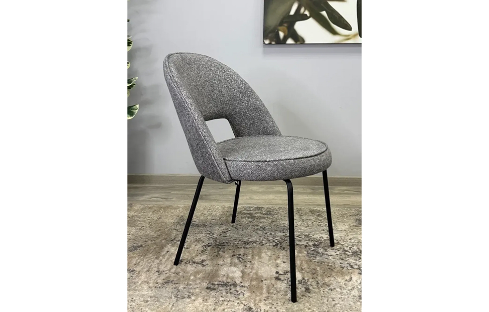 Кухонные стулья - изображение №11 "Стул Мане серый / опоры черные"  на www.Angstrem-mebel.ru