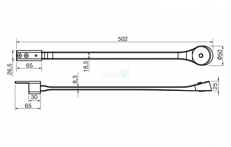 Бра - изображение №6 "Светильник FLEXI R Черный"  на www.Angstrem-mebel.ru
