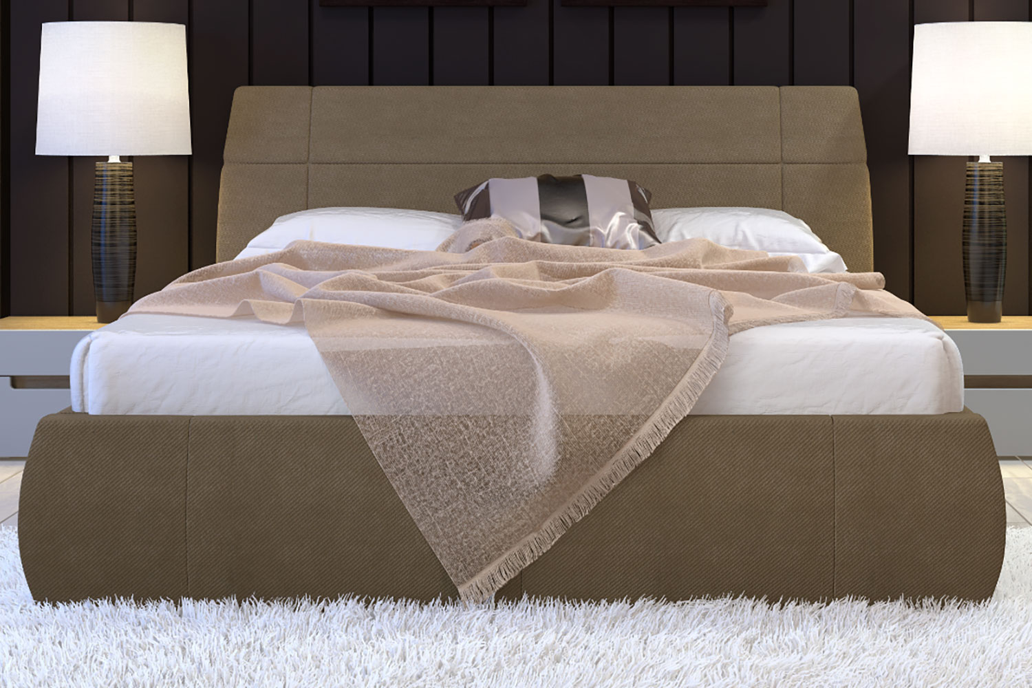 Двуспальные кровати - изображение №7 "Кровать Анри"  на www.Angstrem-mebel.ru