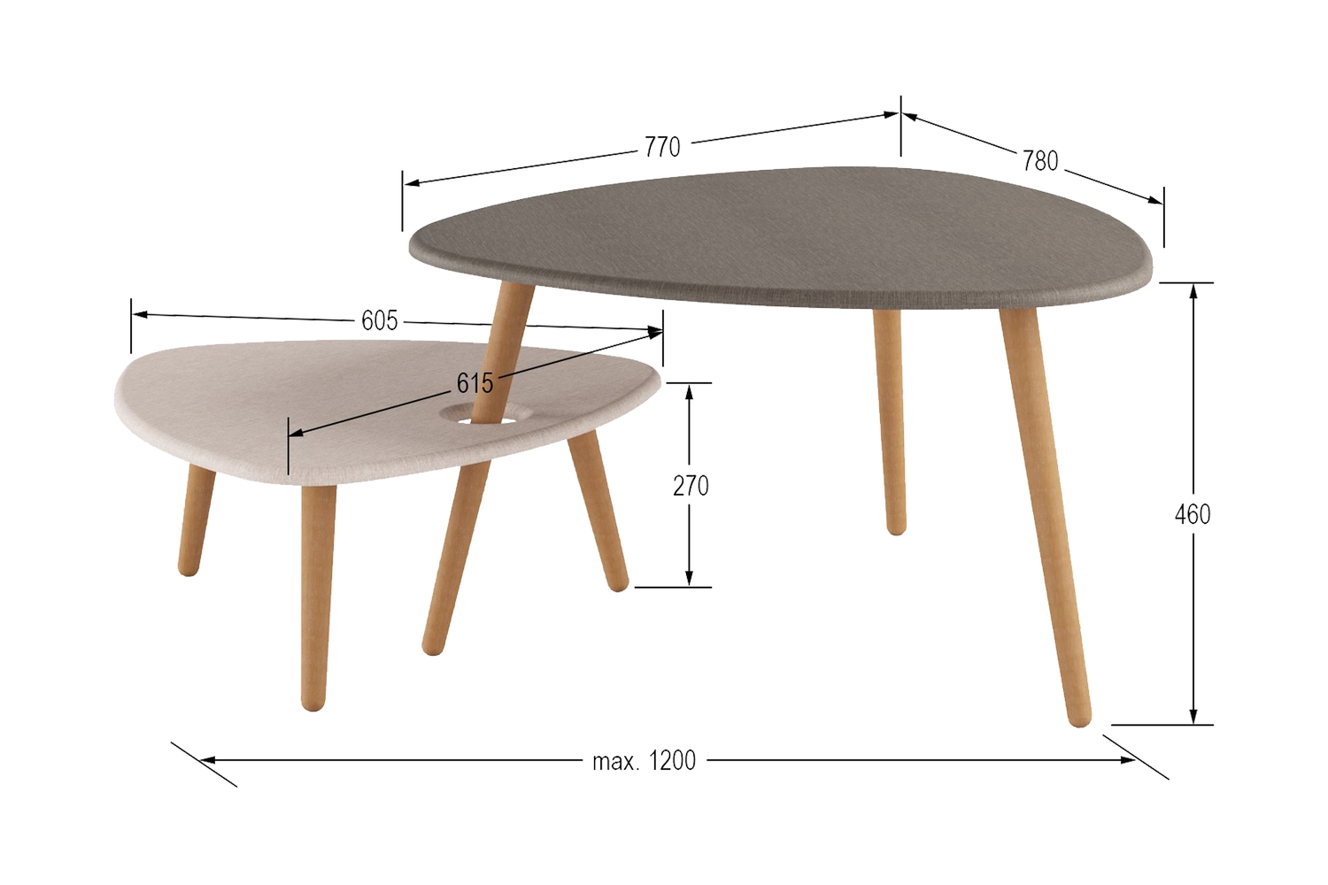Журнальные столы - изображение №5 "Стол журнальный  Стилг"  на www.Angstrem-mebel.ru