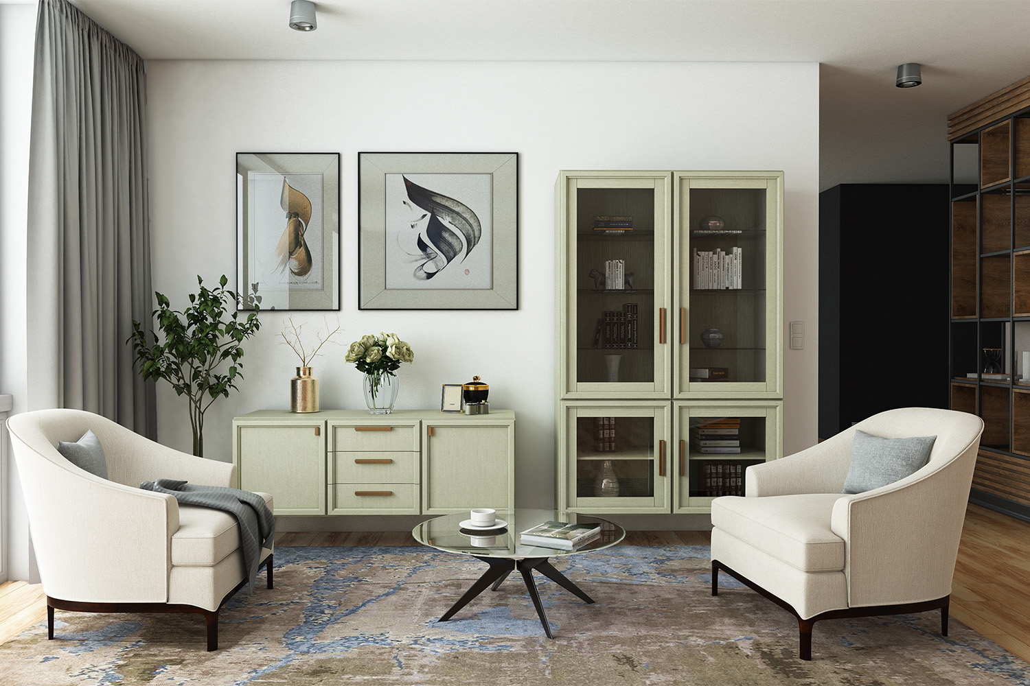 Шкафы-витрины - изображение №4 "Шкаф Чарли"  на www.Angstrem-mebel.ru