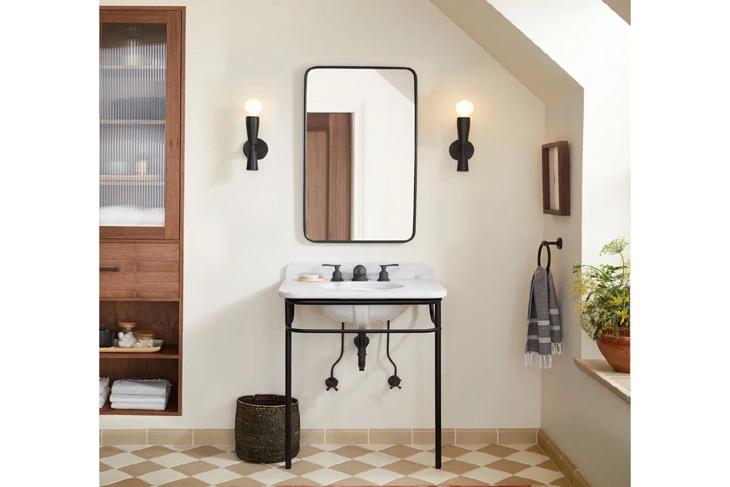 Зеркала - изображение №6 "Smart M Black Зеркало в тонкой раме Smal"  на www.Angstrem-mebel.ru