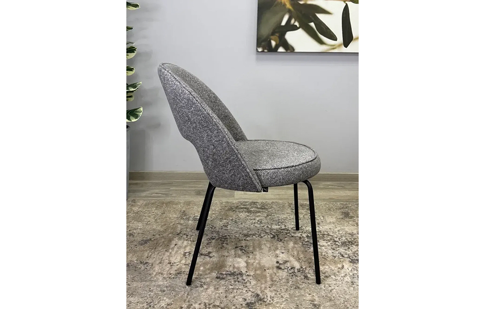 Кухонные стулья - изображение №10 "Стул Мане серый / опоры черные"  на www.Angstrem-mebel.ru