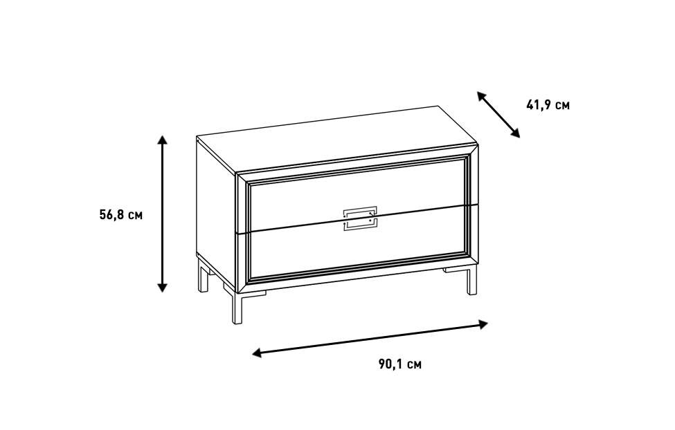 Тумбы под телевизор - изображение №8 "Тумба Дольче под телевизор с выдвижными ящиками"  на www.Angstrem-mebel.ru