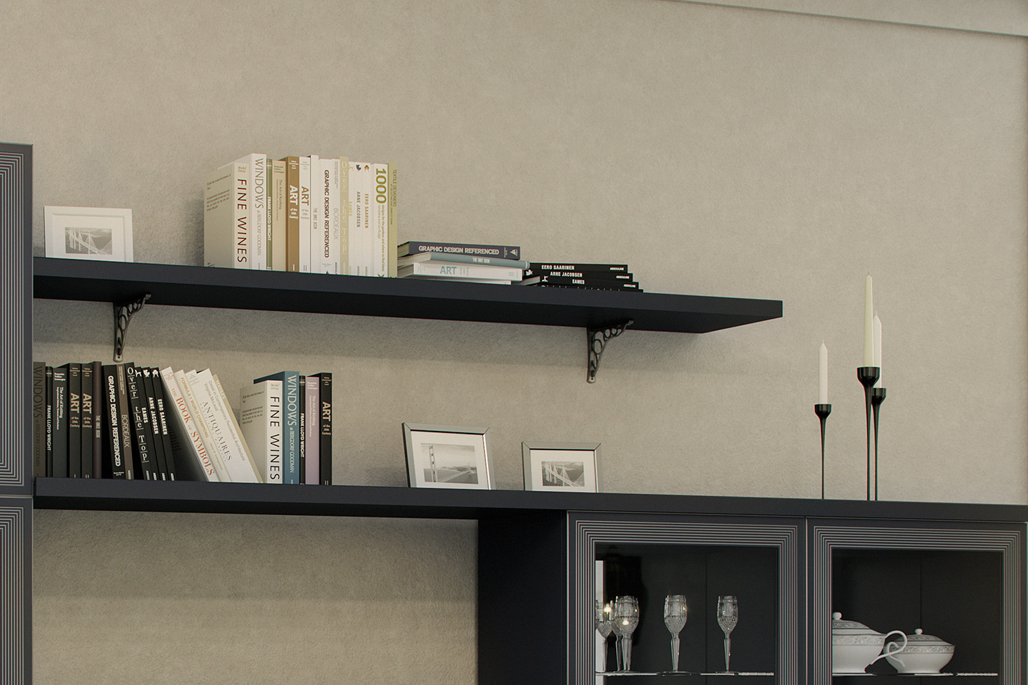 Полки - изображение №3 "Полка настенная Адажио"  на www.Angstrem-mebel.ru