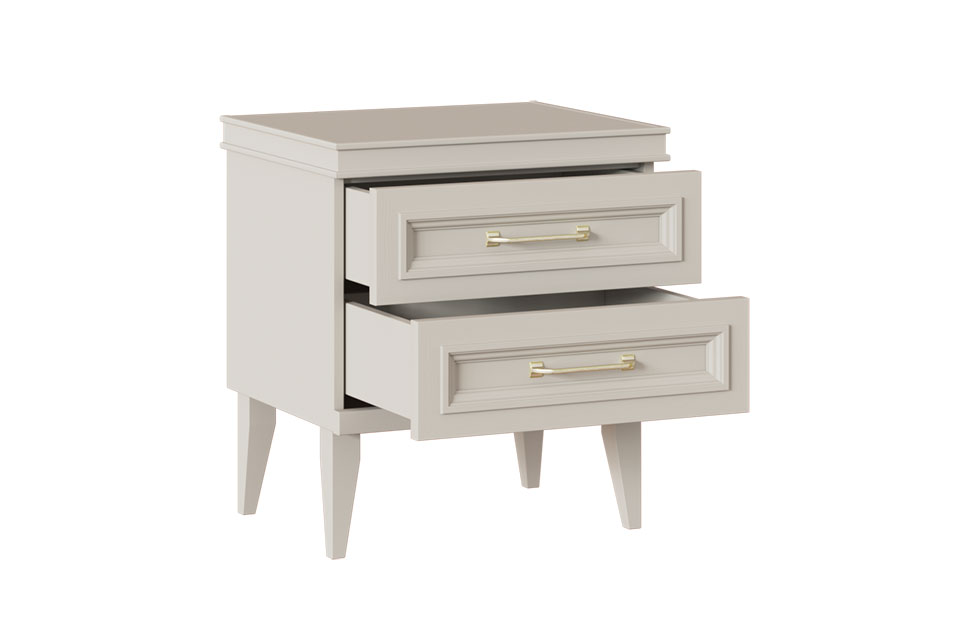 Прикроватные тумбы - изображение №4 "Прикроватная тумба Орландо с выдвижными ящиками"  на www.Angstrem-mebel.ru