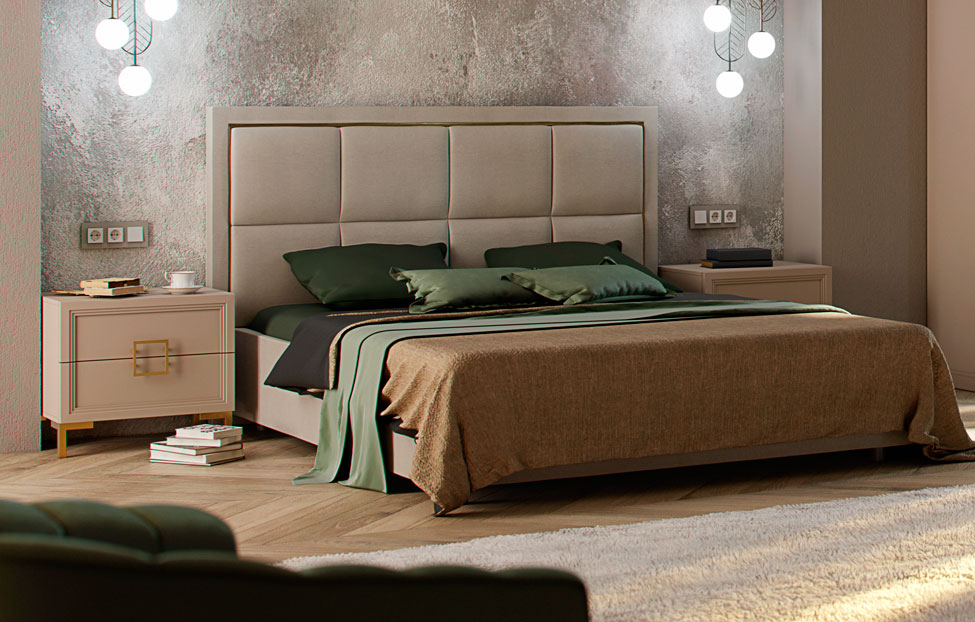 Прикроватные тумбы - изображение №8 "Прикроватная тумба Дольче с выдвижными ящиками"  на www.Angstrem-mebel.ru