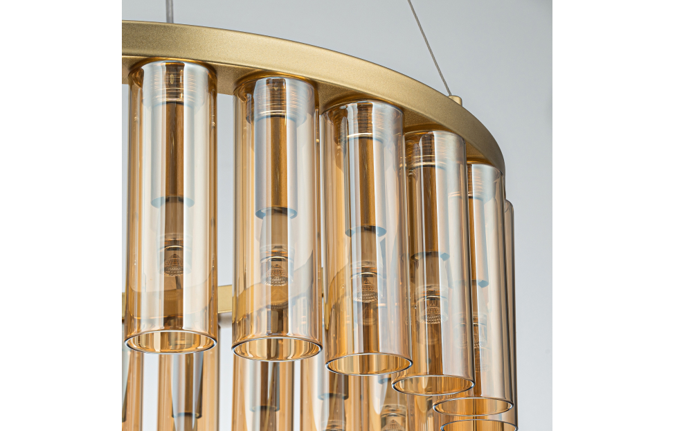 Люстры - изображение №6 "Подвесная люстра Slang (золото) D490*H160/1360 25*G9LED*2W"  на www.Angstrem-mebel.ru