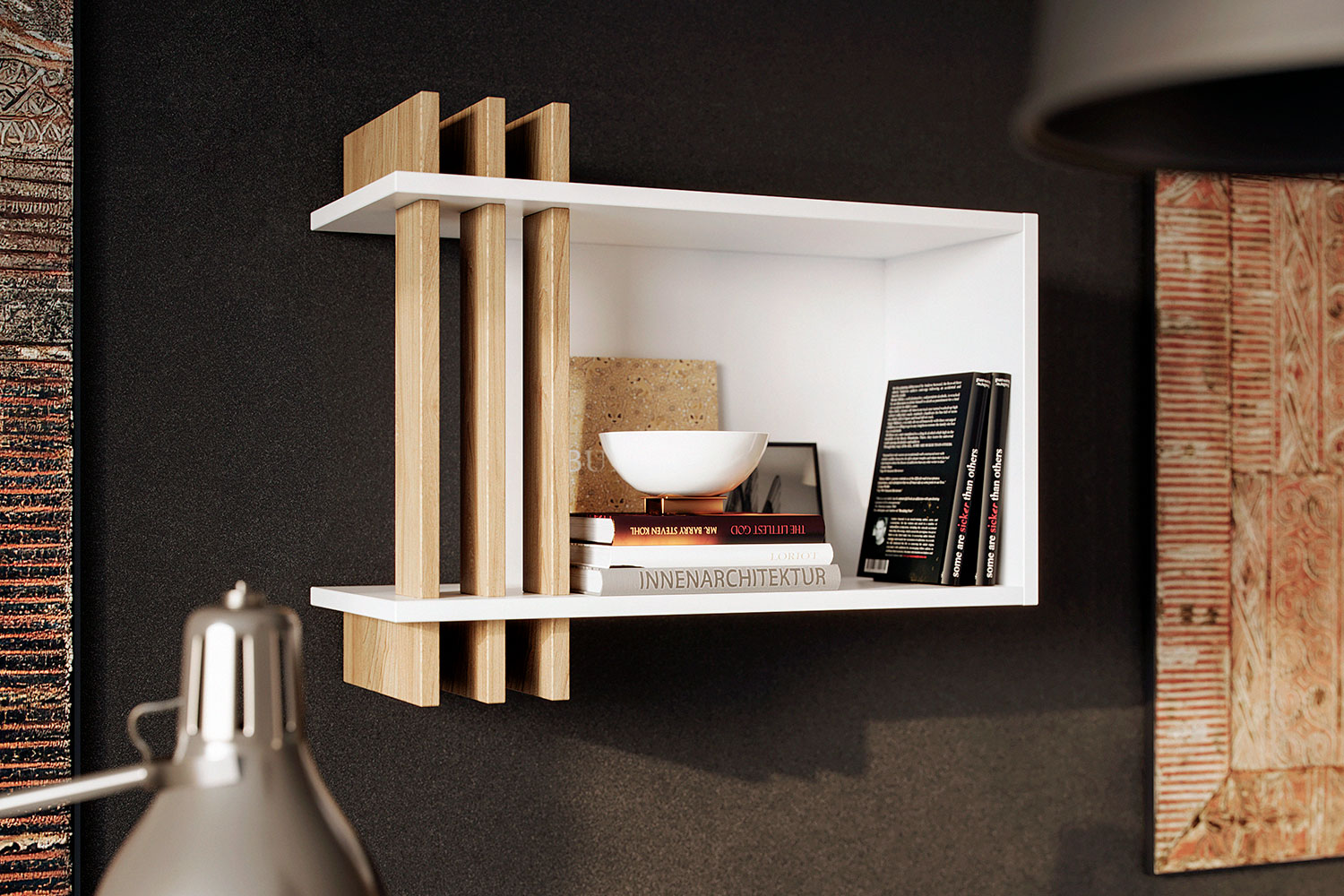 Полки - изображение №3 "Полка Троя настенная "  на www.Angstrem-mebel.ru