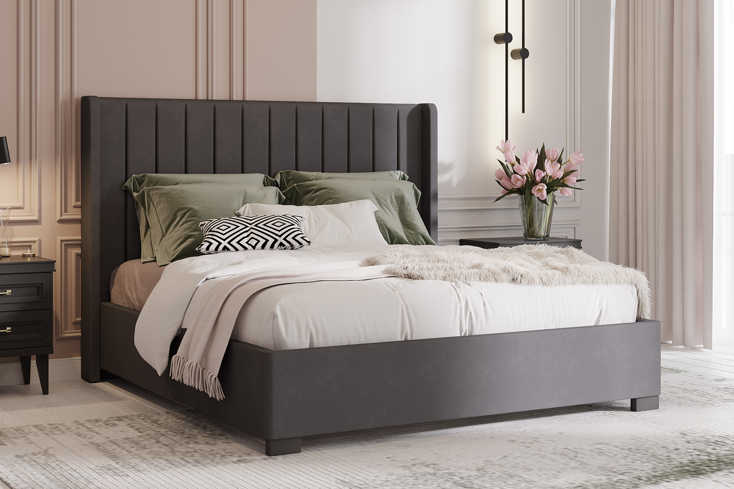 Двуспальные кровати - изображение №3 "Кровать Аделия"  на www.Angstrem-mebel.ru