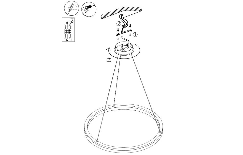 Люстры - изображение №6 "Подвесная люстра Cirkler (золото) D800*H100/1500 LED*42W"  на www.Angstrem-mebel.ru