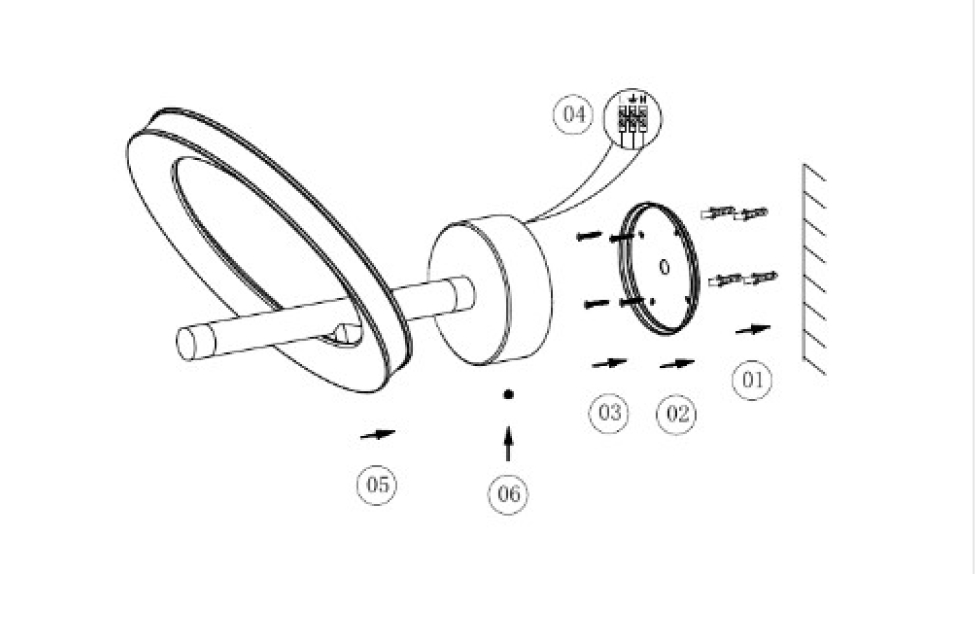 Бра - изображение №5 "Настенный светильник Jongleur D190*W170*H160 LED*7W"  на www.Angstrem-mebel.ru