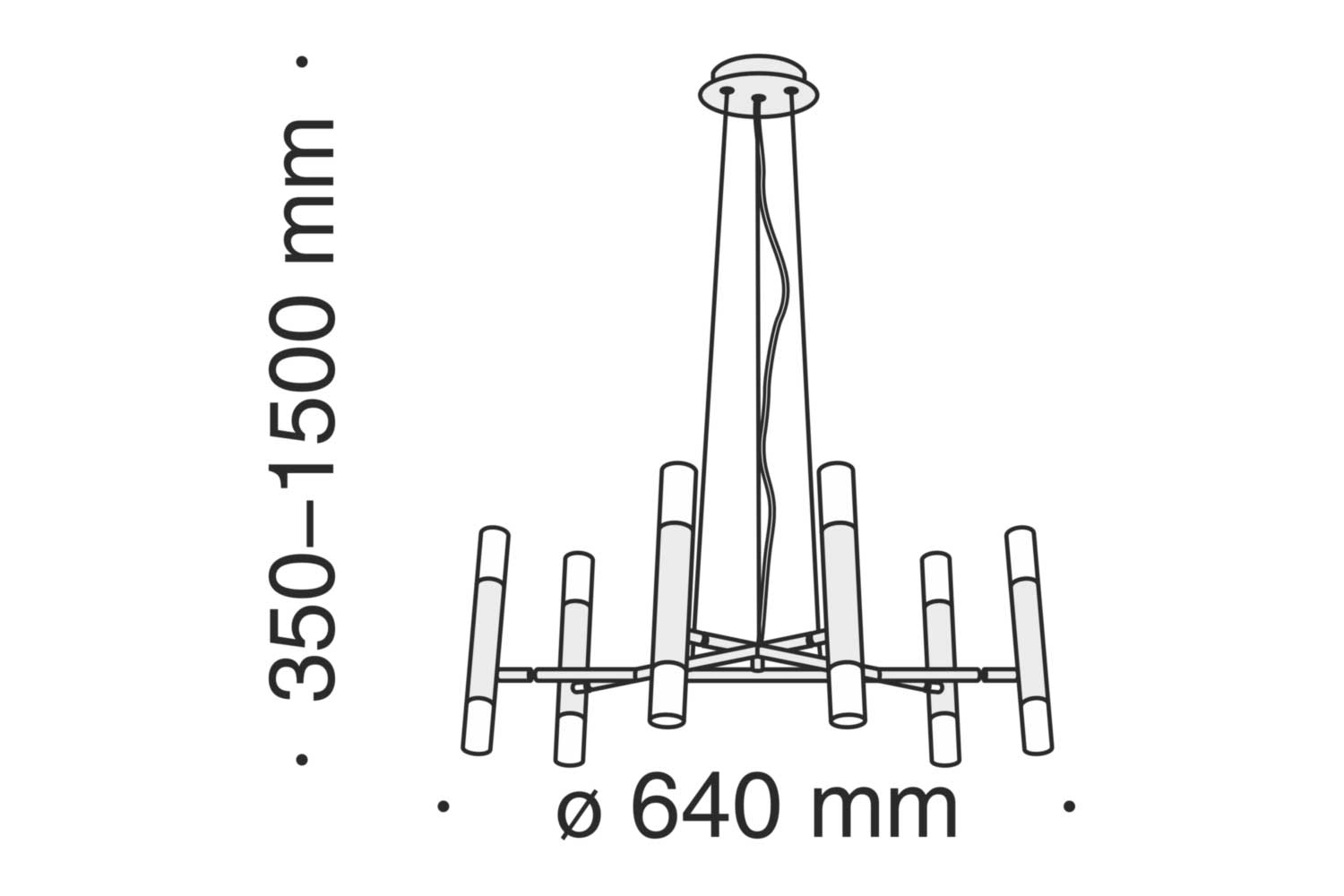 Люстры - изображение №4 "Подвесной светильник Vigo MOD031PL-12B"  на www.Angstrem-mebel.ru