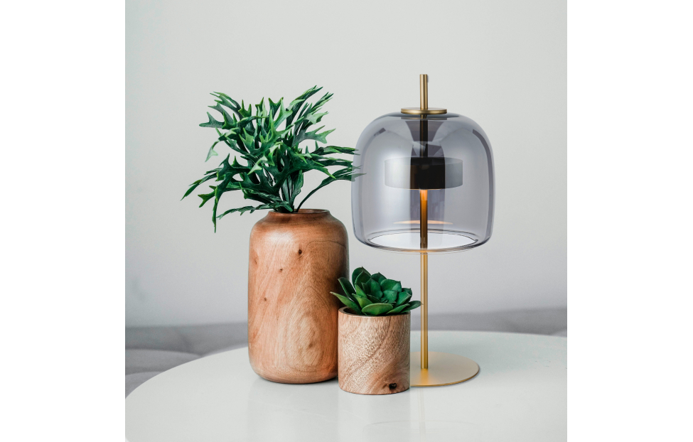 Настольные светильники - изображение №4 "Настольная лампа Reflex (дымчато-серый) D260*H565 LED*21W"  на www.Angstrem-mebel.ru