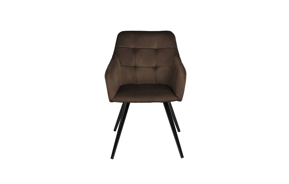 Кухонные стулья - изображение №5 "Стул-кресло Отэм поворотный коричневый / опоры черные"  на www.Angstrem-mebel.ru