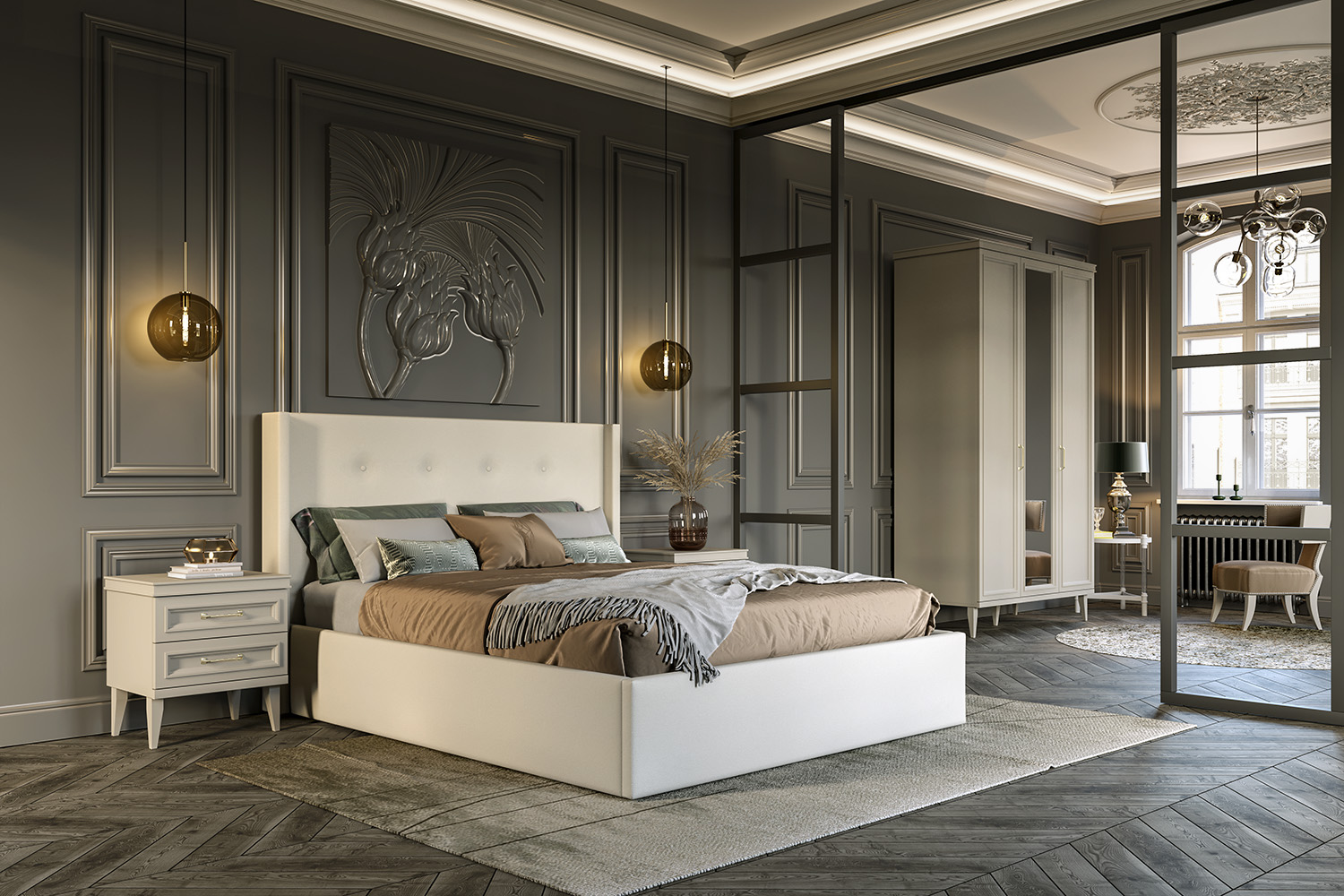 Двуспальные кровати - изображение №10 "Кровать Орландо 160 х 200 см"  на www.Angstrem-mebel.ru