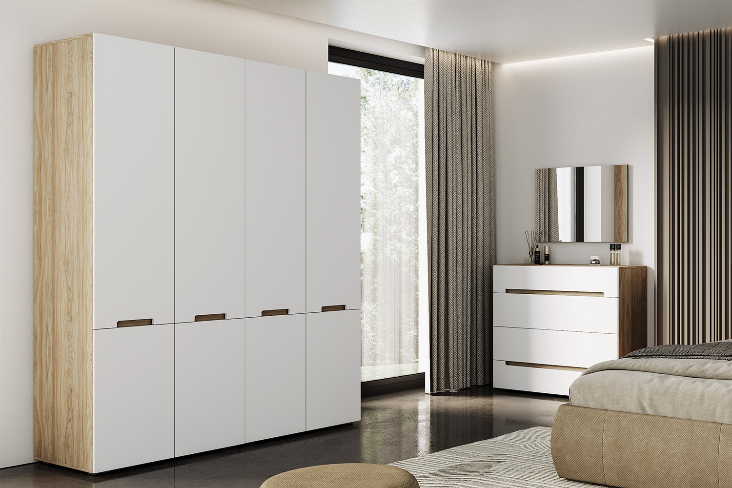 Шкафы платяные - изображение №4 "Шкаф Анри АН-200.01 с полкой и штангой для одежды"  на www.Angstrem-mebel.ru