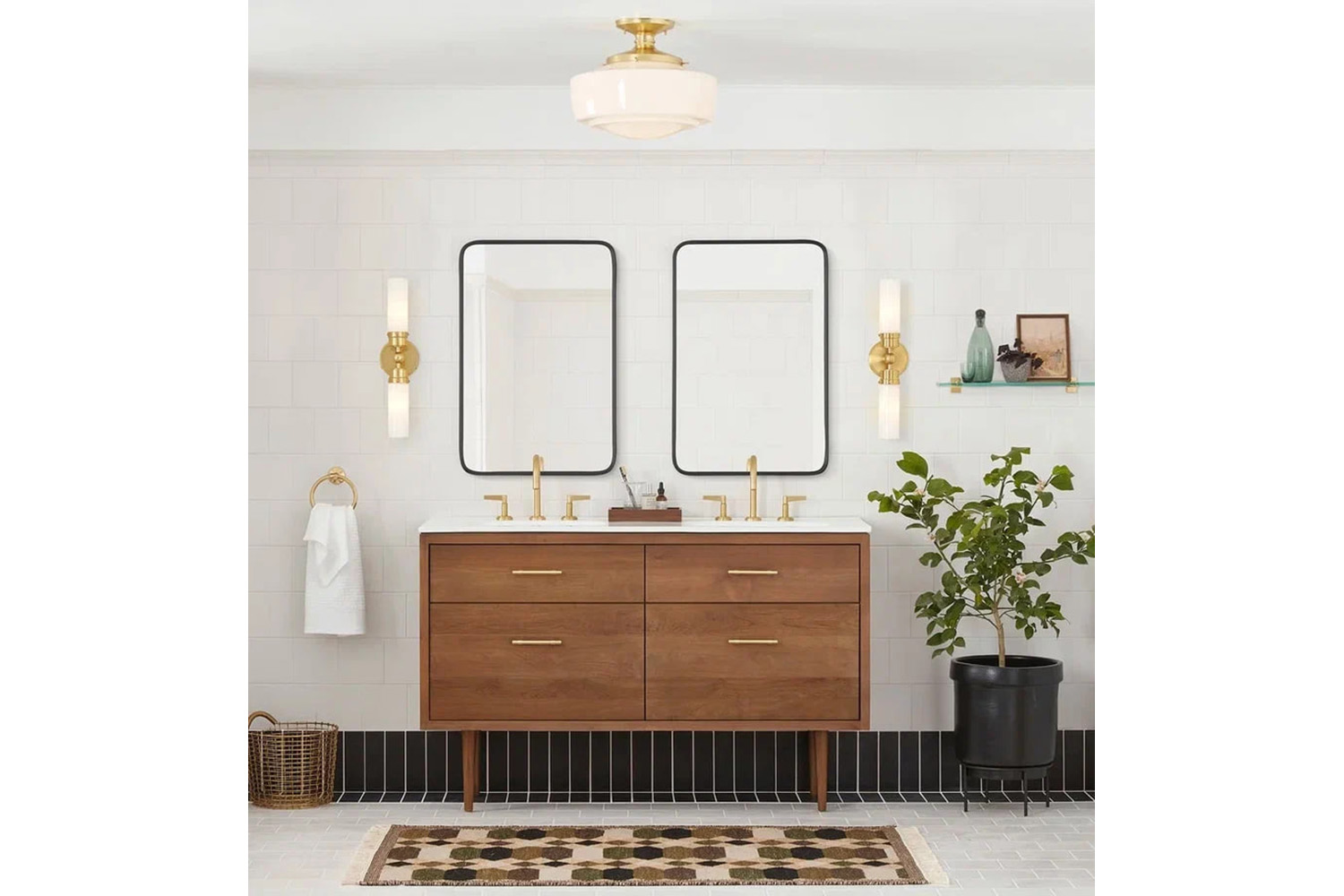 Зеркала - изображение №4 "Smart M Black Зеркало в тонкой раме Smal"  на www.Angstrem-mebel.ru