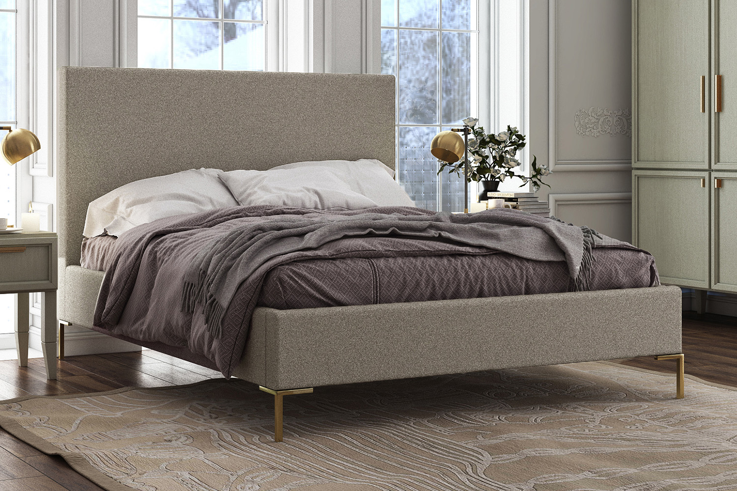 Двуспальные кровати - изображение №3 "Кровать мягкая Чарли 140 х 200"  на www.Angstrem-mebel.ru