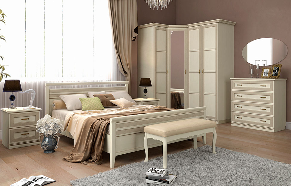 Прикроватные тумбы - изображение №8 "Прикроватная тумба Адажио с выдвижными ящиками"  на www.Angstrem-mebel.ru