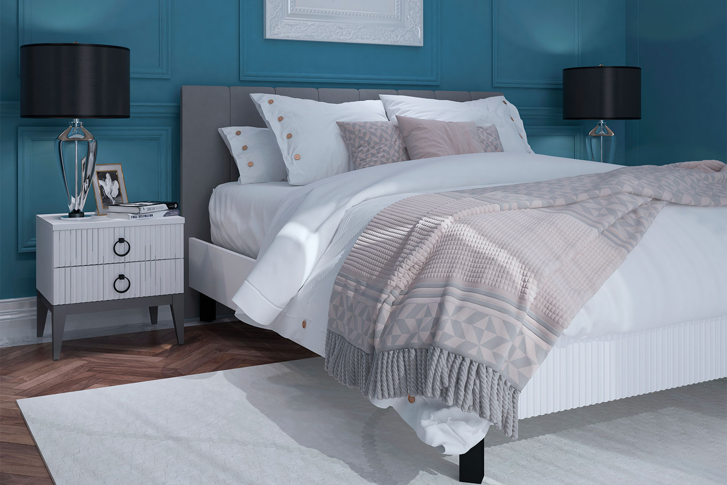 Двуспальные кровати - изображение №3 "Кровать Хилтон 160 х 200"  на www.Angstrem-mebel.ru