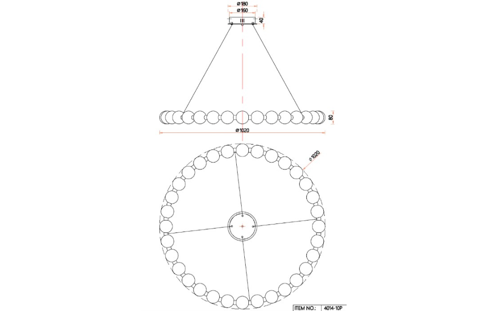 Люстры - изображение №9 "Подвесная люстра Gubbare D1020*H80/1080 LED*72W"  на www.Angstrem-mebel.ru