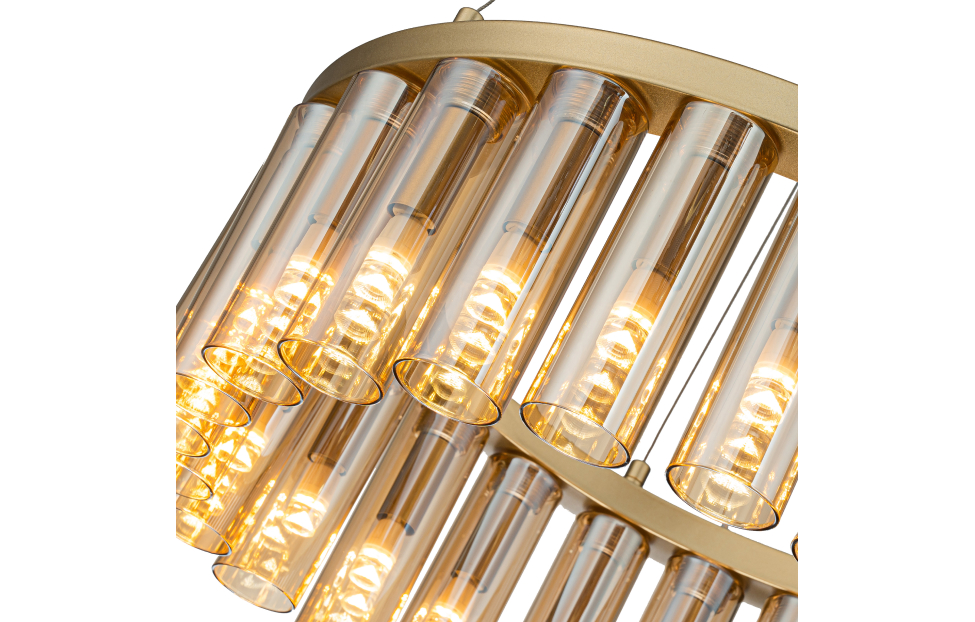 Люстры - изображение №7 "Подвесная люстра Slang (золото) D490*H160/1360 25*G9LED*2W"  на www.Angstrem-mebel.ru