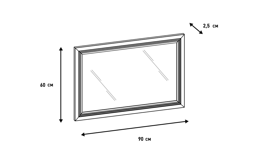 Зеркала - изображение №10 "Зеркало Дольче"  на www.Angstrem-mebel.ru