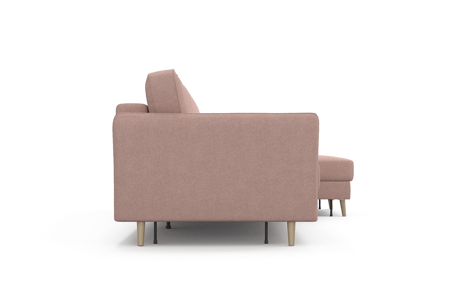 Угловые диваны - изображение №3 "Диван АННИКА NEW 3-х местный с оттоманкой и светлыми опорами"  на www.Angstrem-mebel.ru