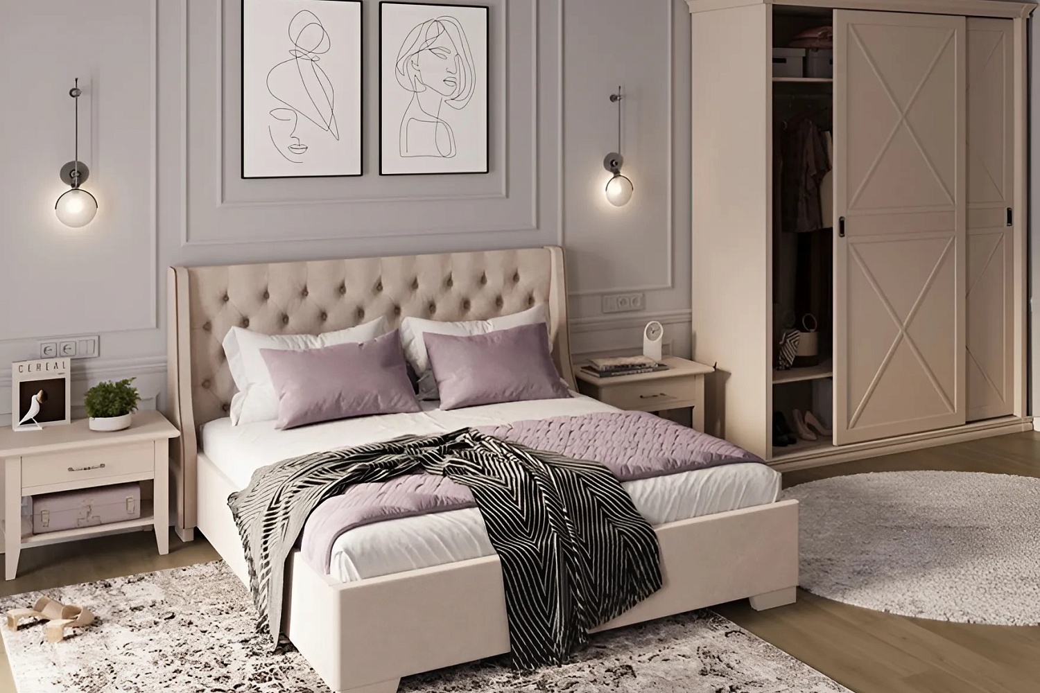 "Спальни" - изображение №5 на www.angstrem-mebel.ru